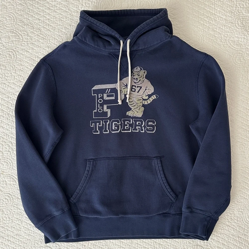 Polo Ralph Lauren Men's Tigers Fleece Hoodie Sweatshirt XL